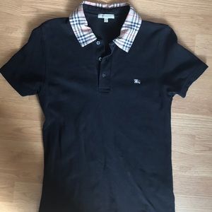 Authentic black Burberry polo.